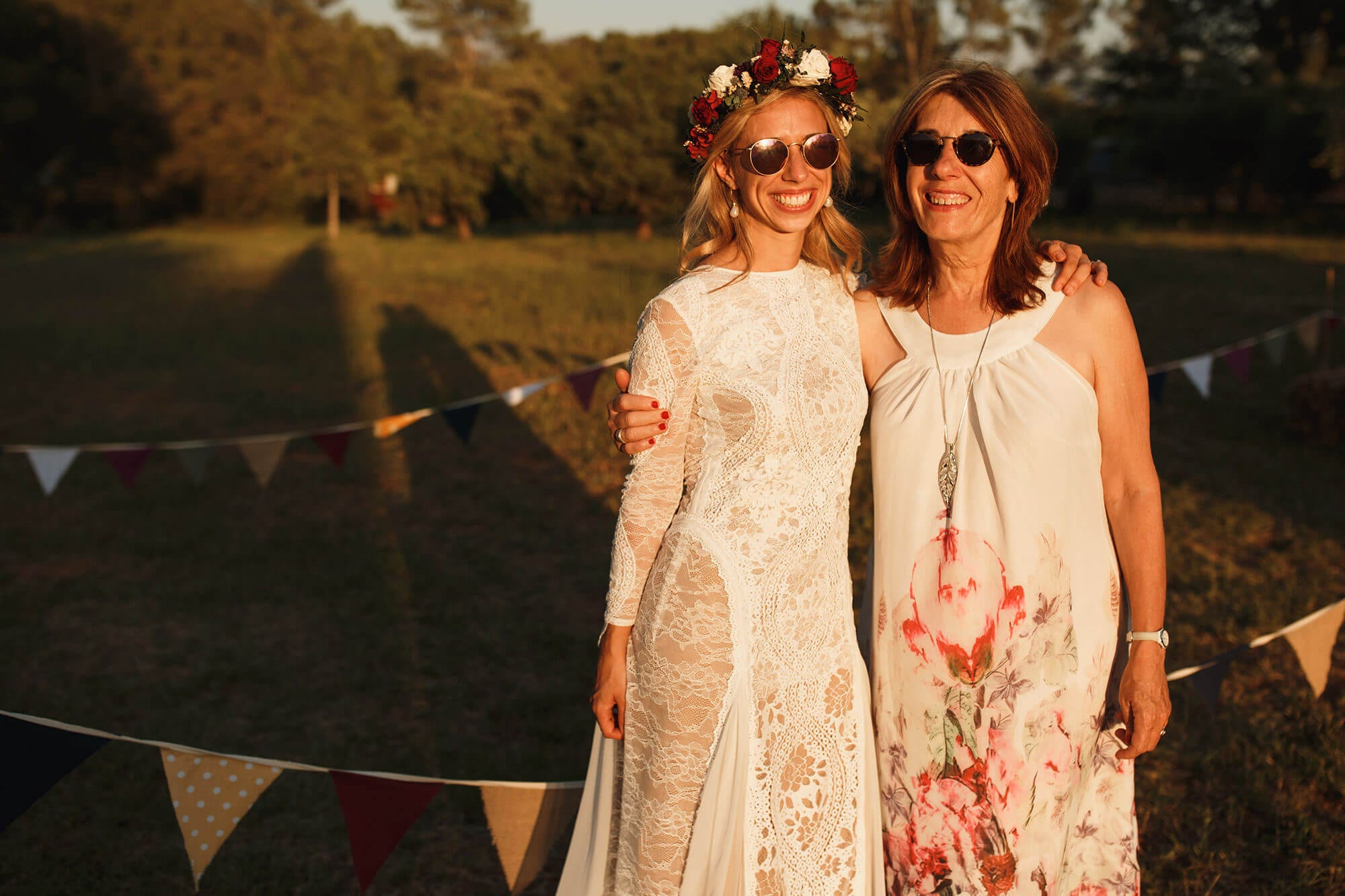 Bride and mother of groom France wedding photography