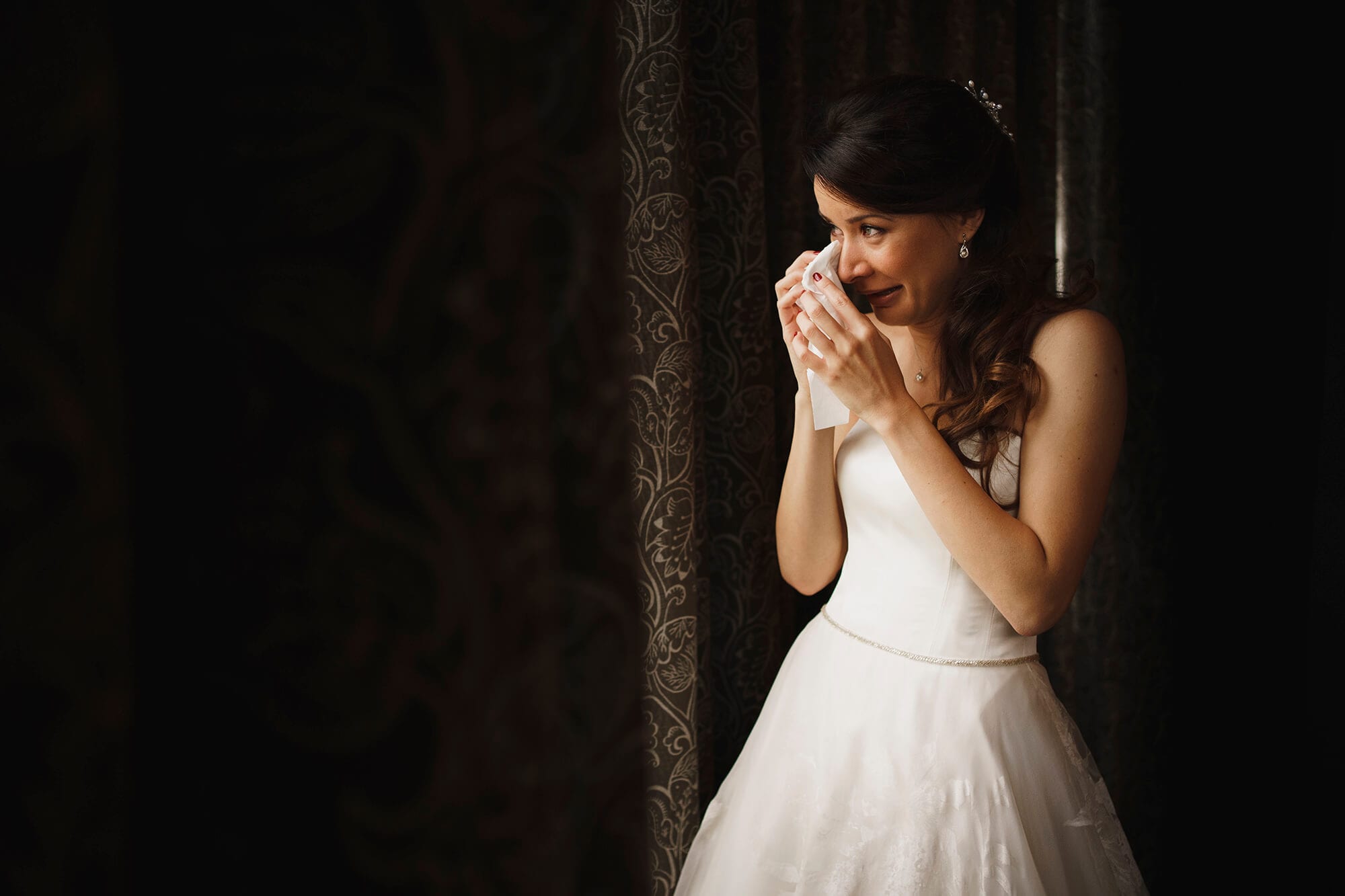 emotional bride
