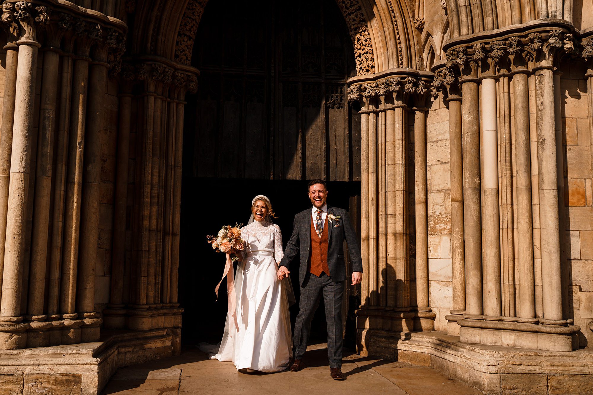 Married Couple Leave York Minster