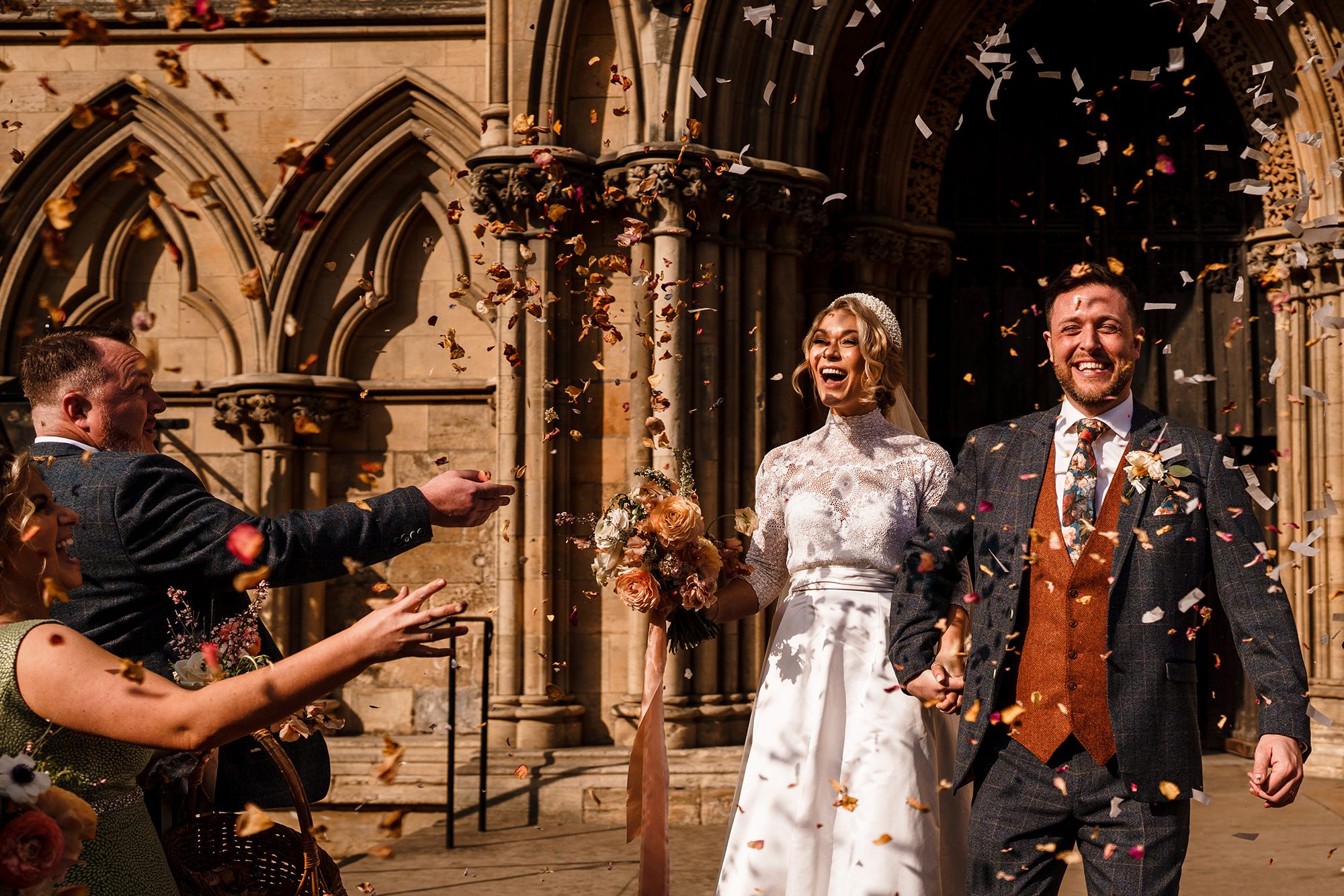 Confetti at York Minster