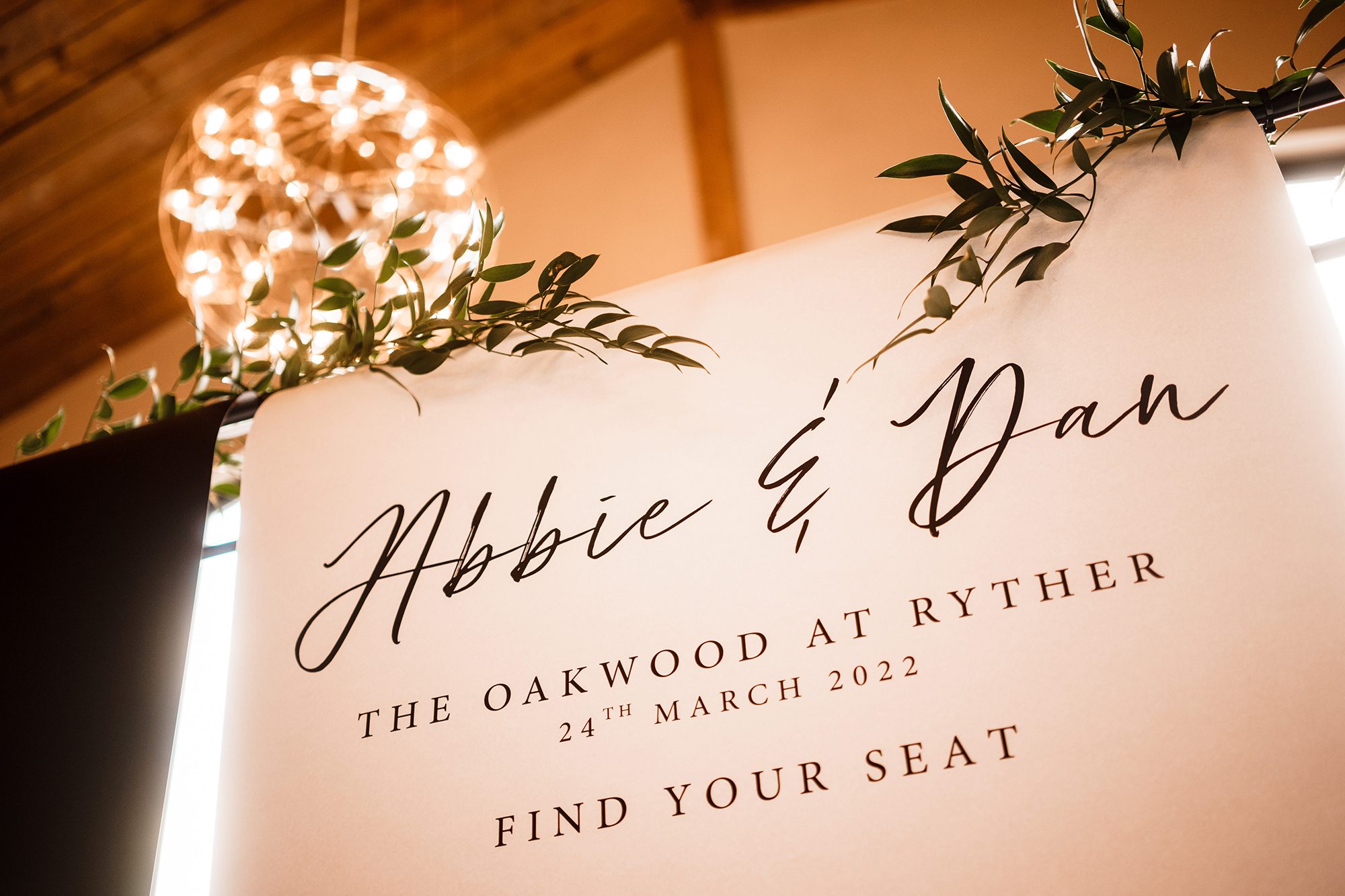 Yorkshire wedding sign