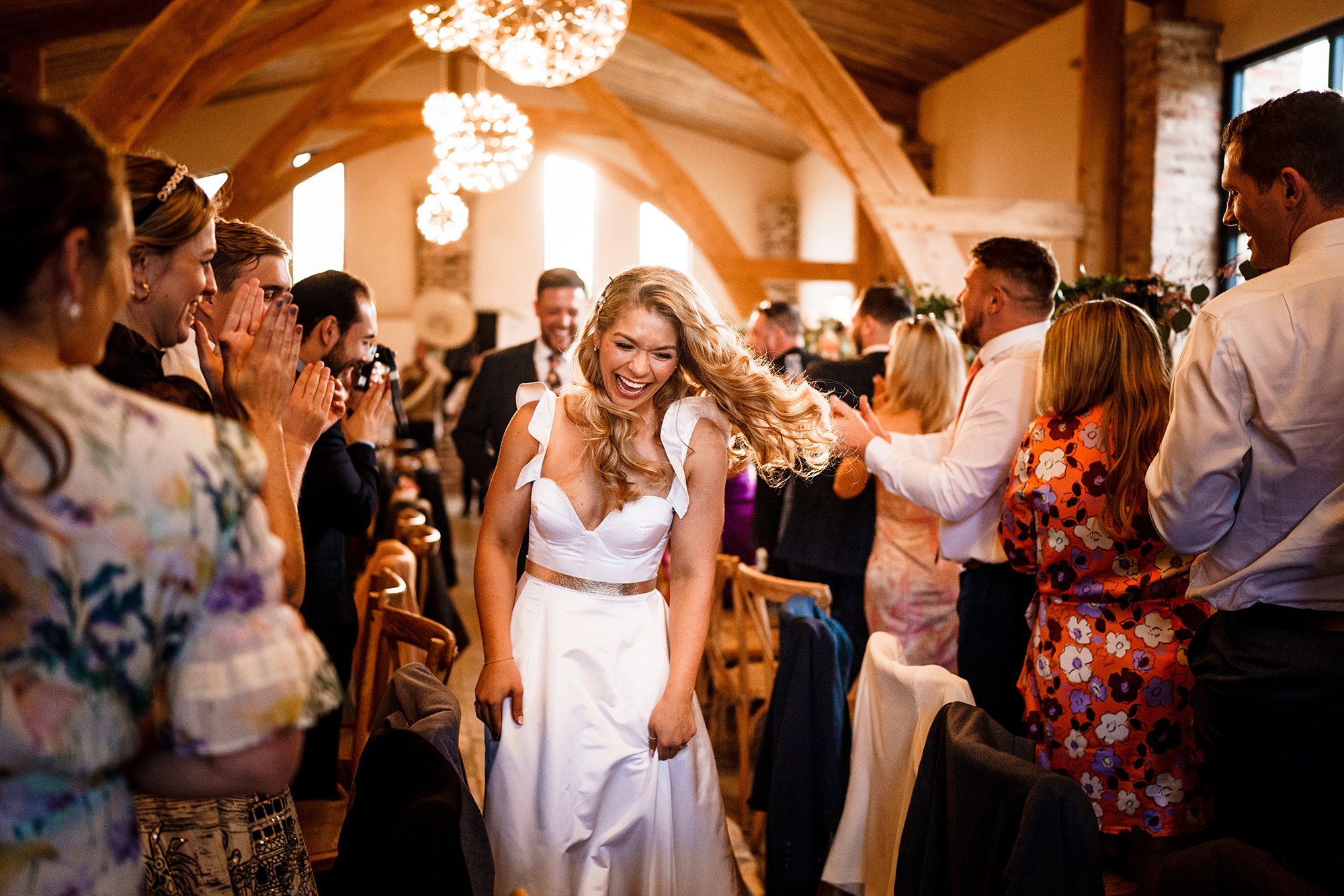 Yorkshire bride at wedding