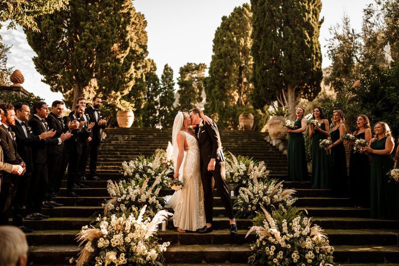 Here is a graph showing the best time of year for an Italy wedding