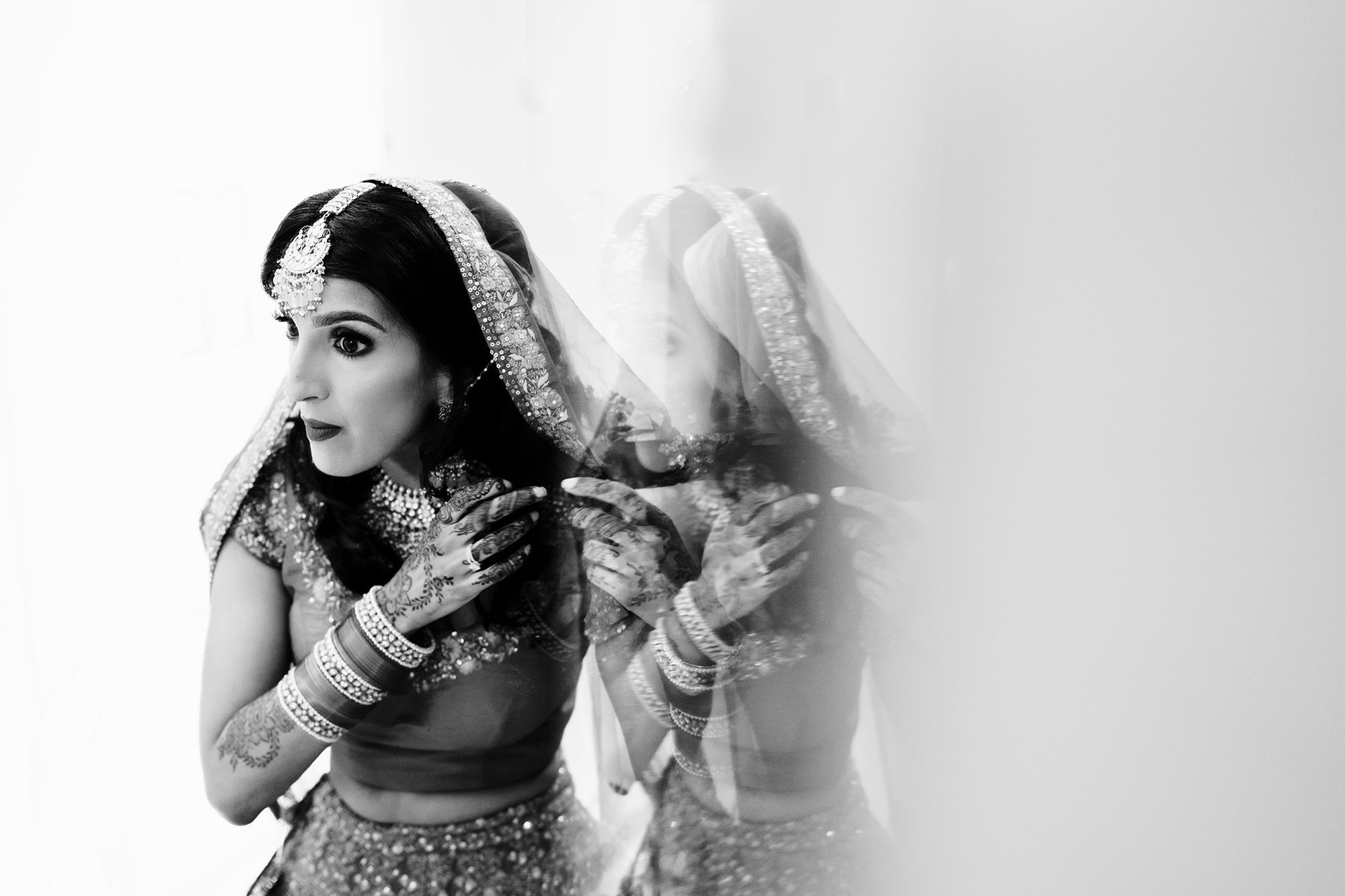 asian bride preparing for London wedding