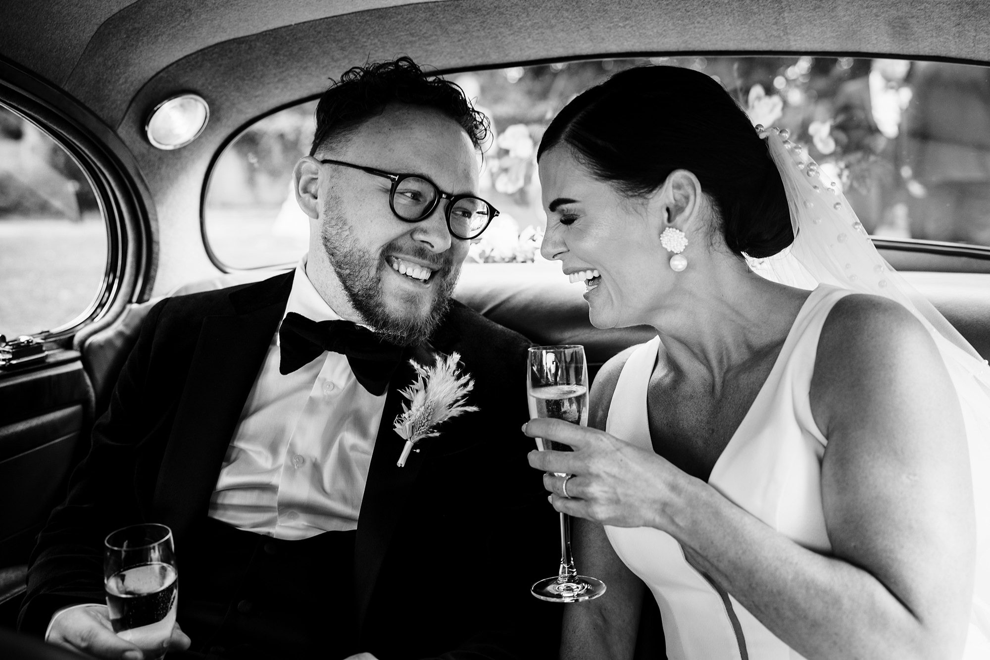 London newlyweds celebrate on London road