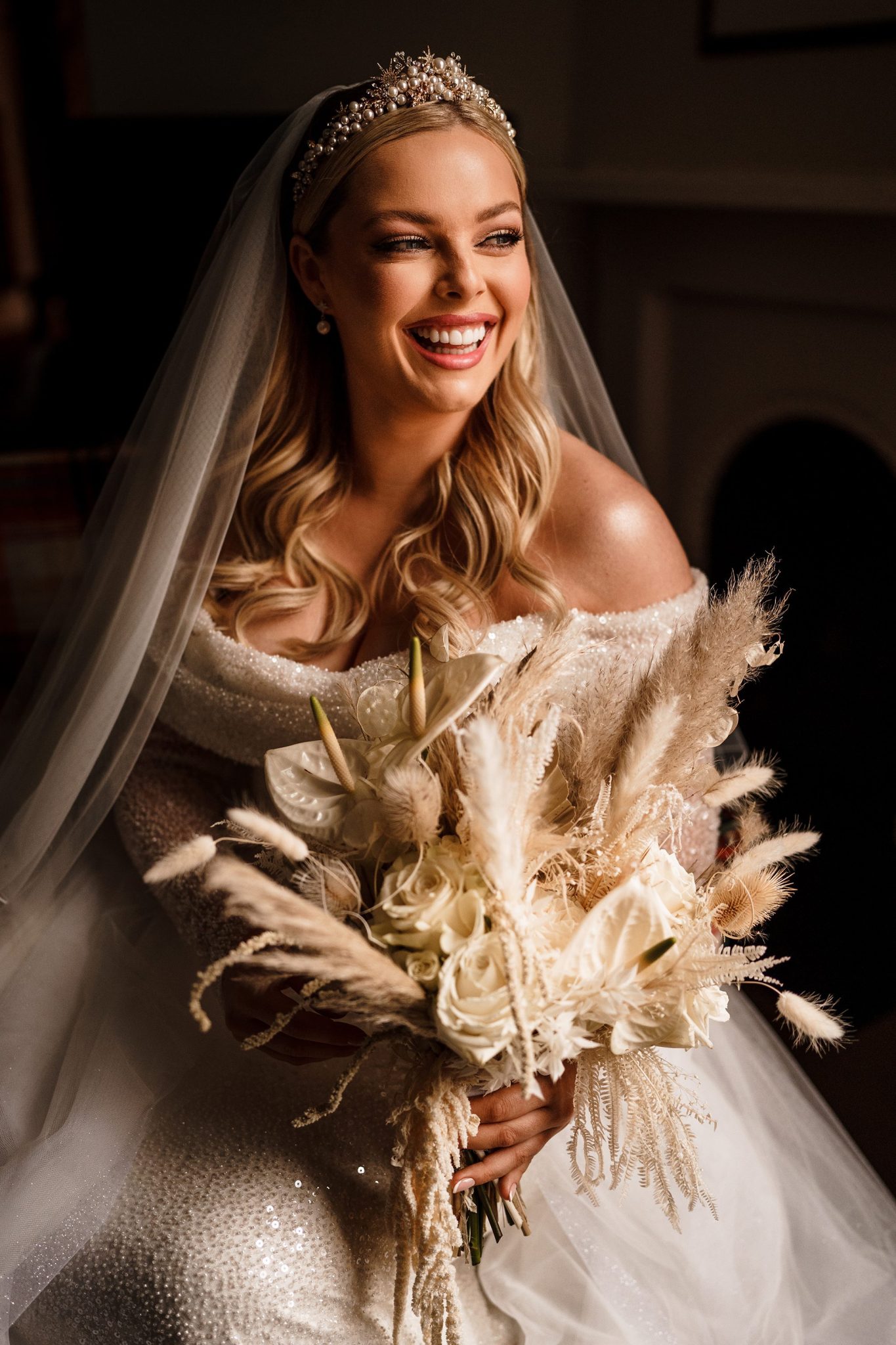 bride posing on her wedding day at the granary estates
