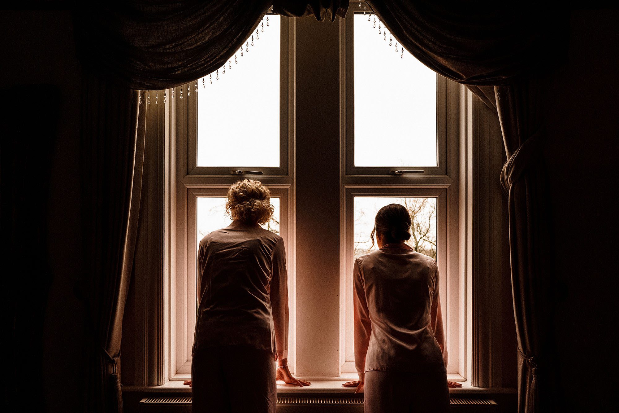 winter wedding at the west tower