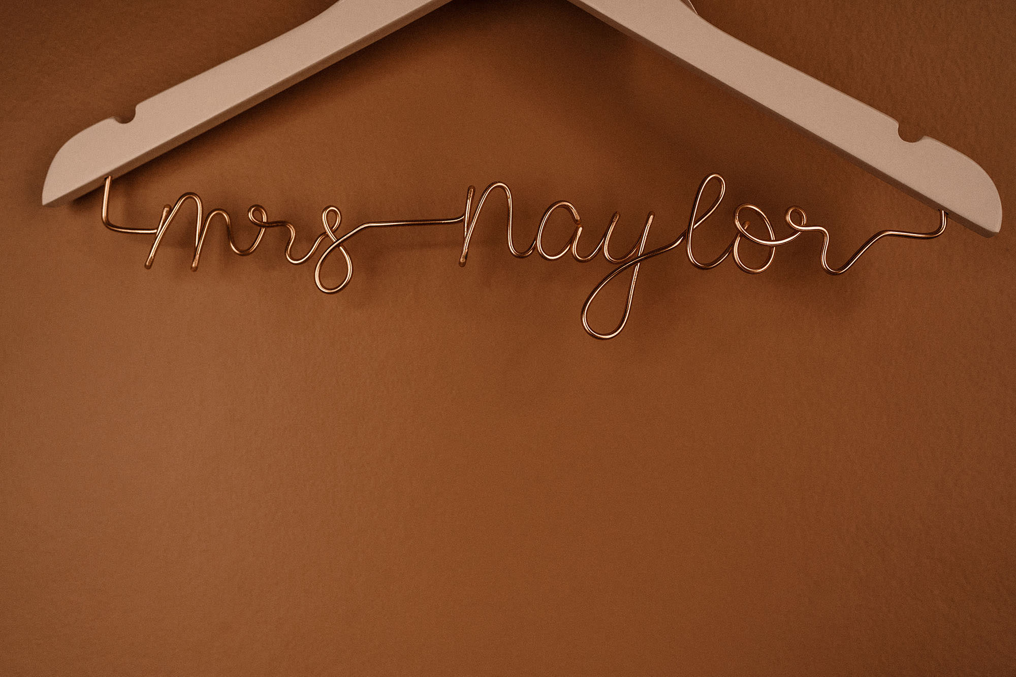 personalised coat hanger