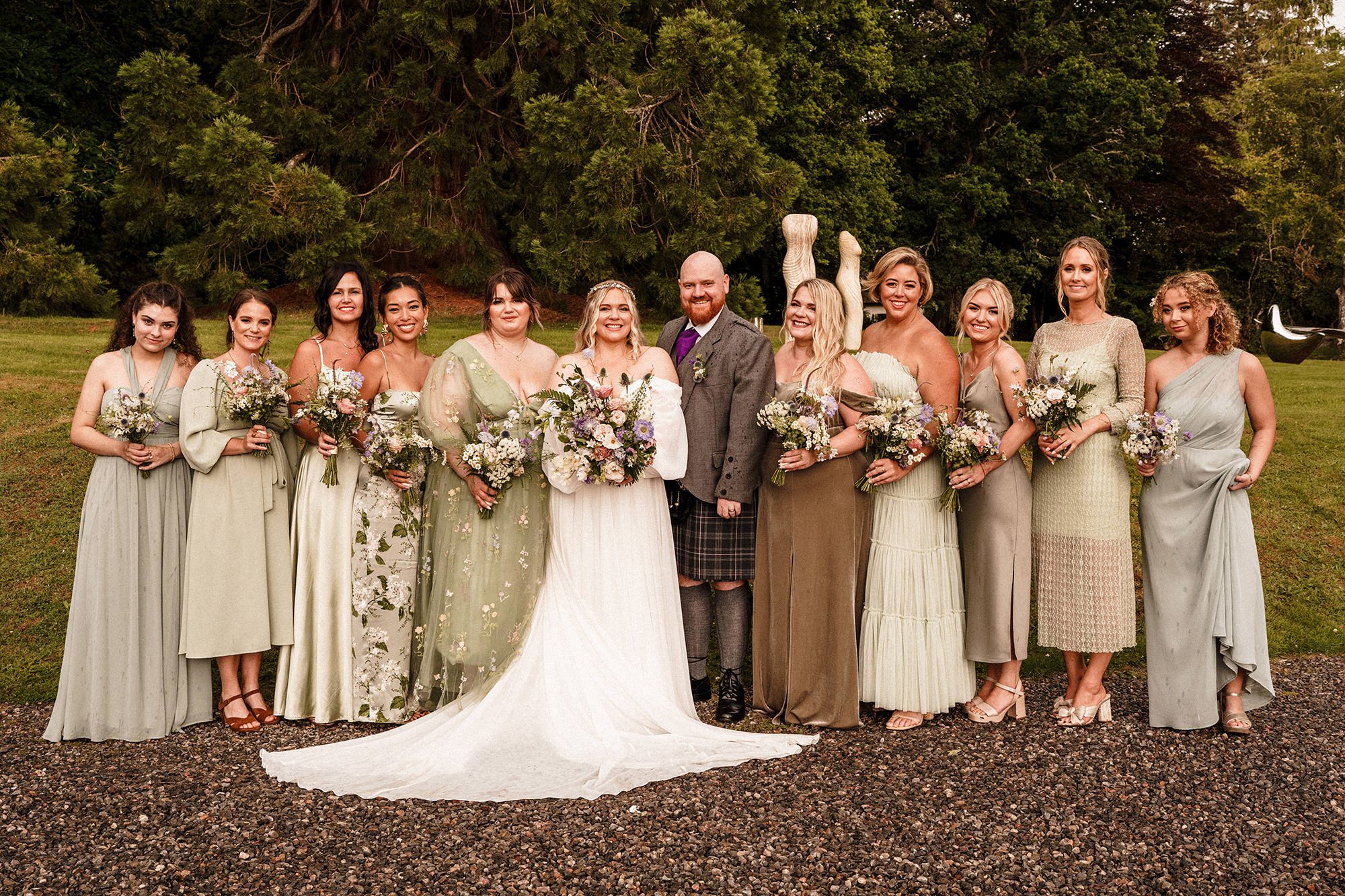 bridal party wedding photo