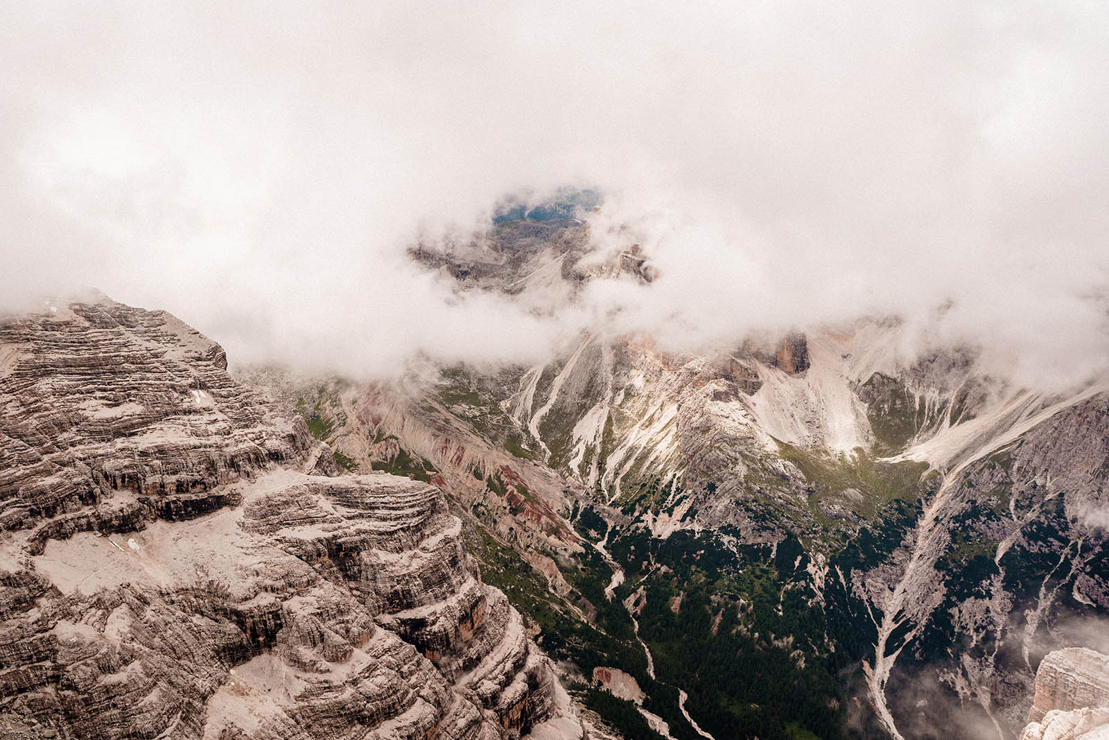 views for the Dolomites Wedding in tofana