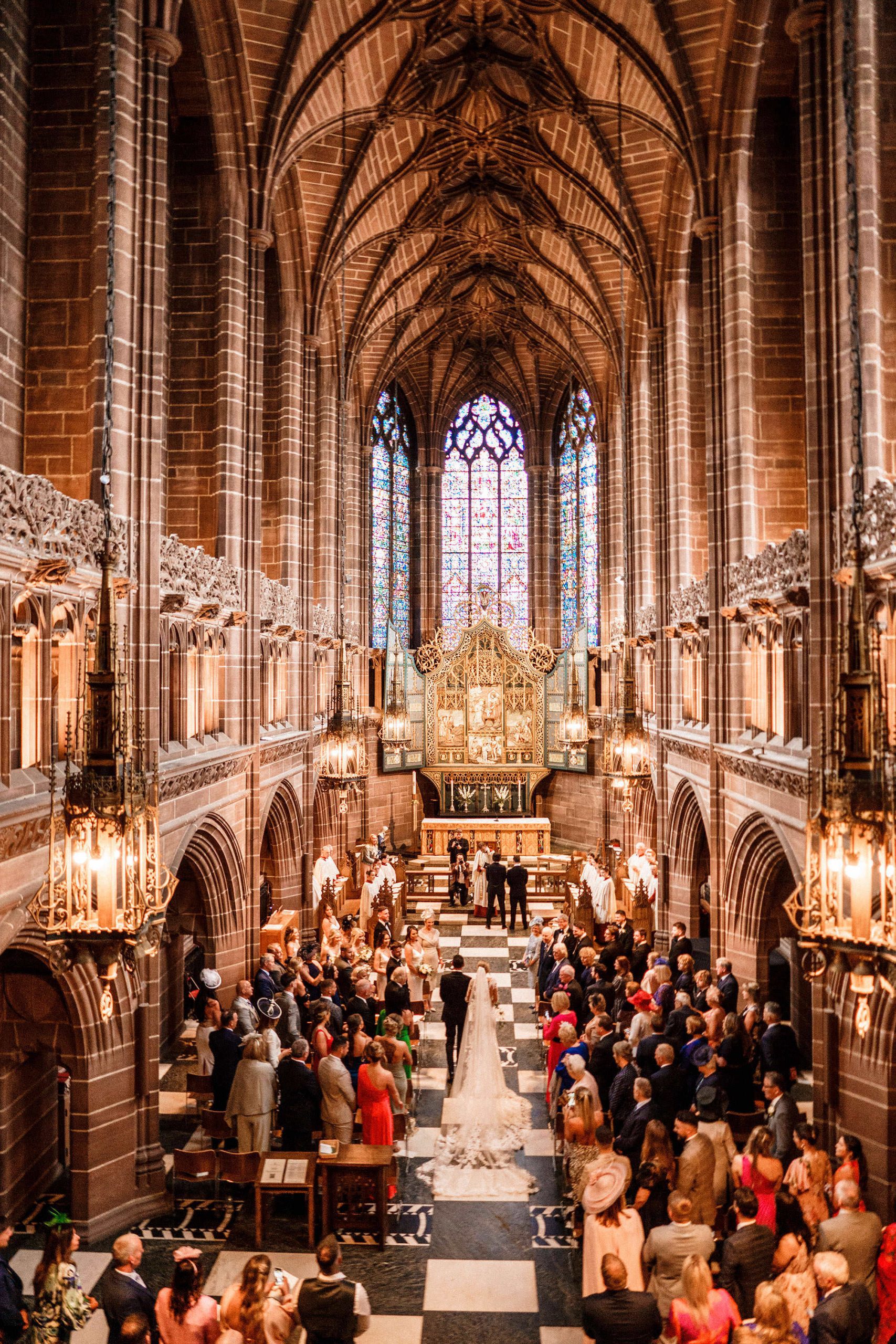 London church wedding ceremony