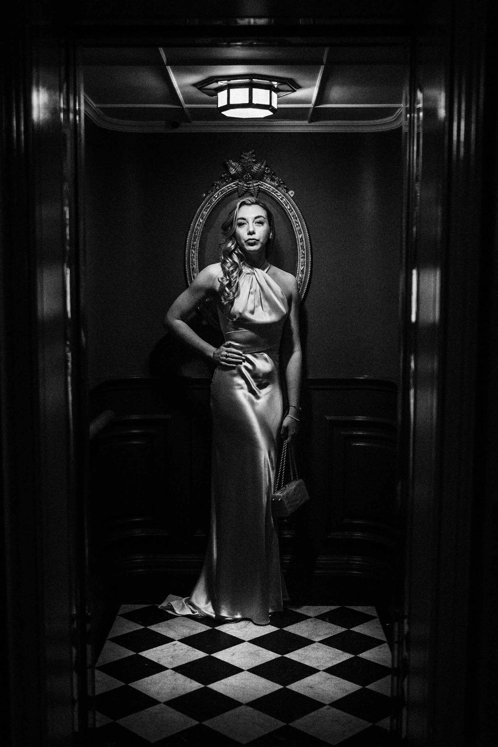 Bridal portrait in the Ned Hotel London