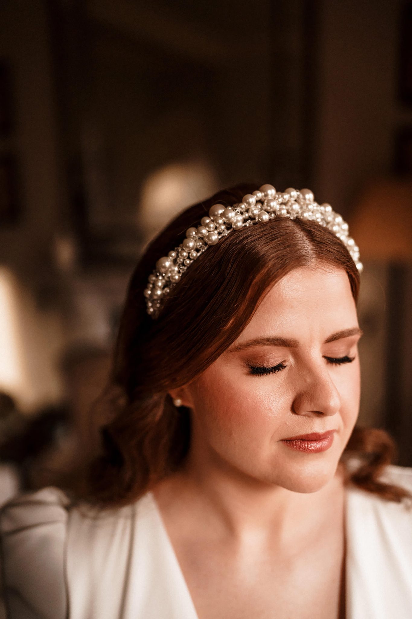 bride posing for her mount falcon wedding photographer
