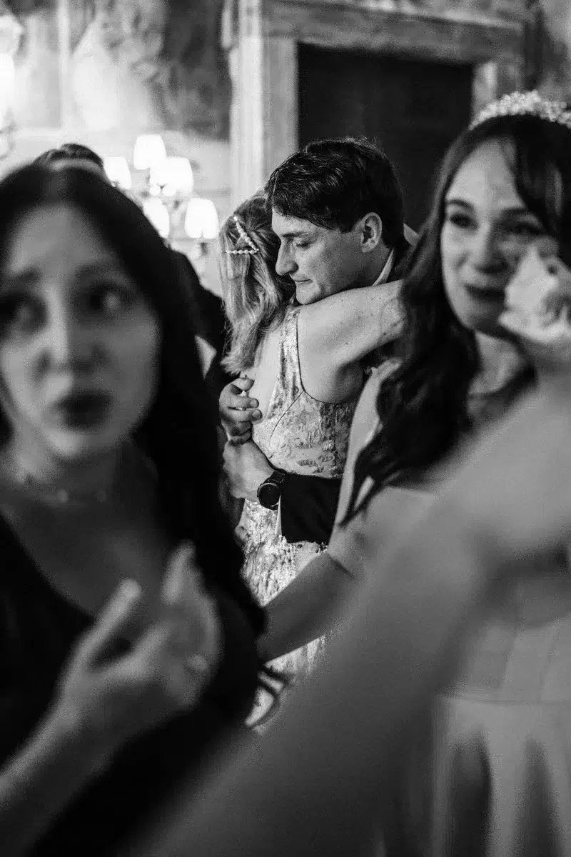 intimate moment at a tuscany wedding
