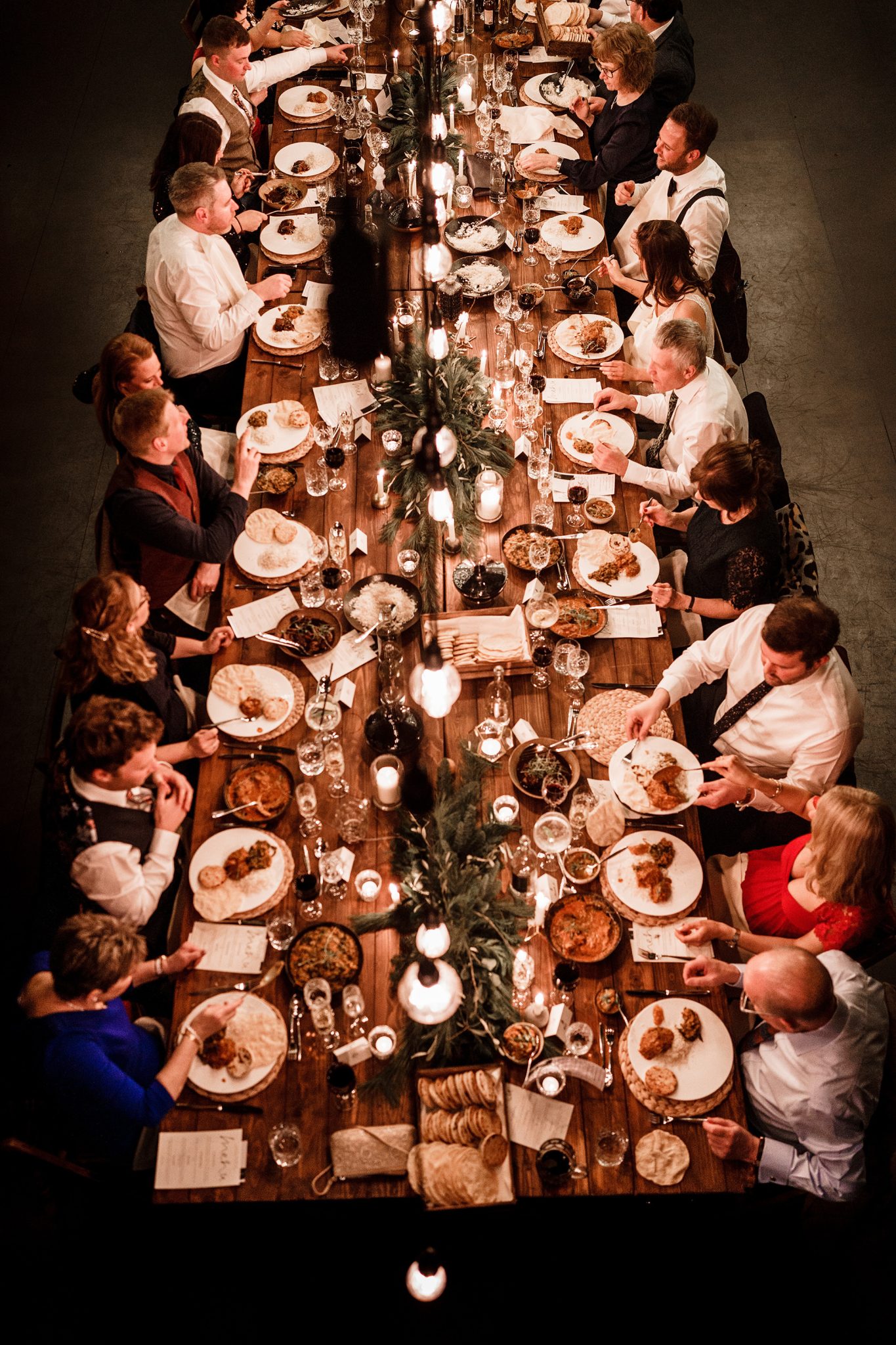 Wedding breakfast at scarlet hall